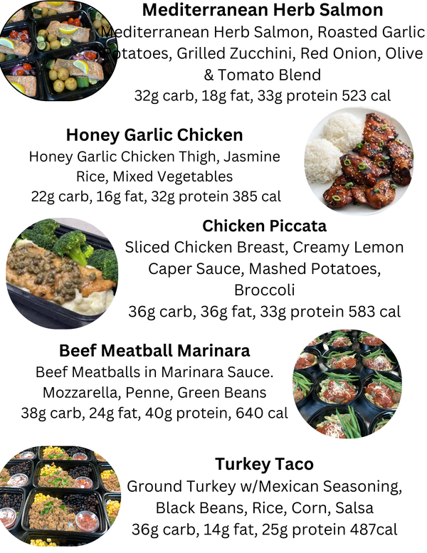 MIX & MATCH 5 WEEKLY MEALS PLAN