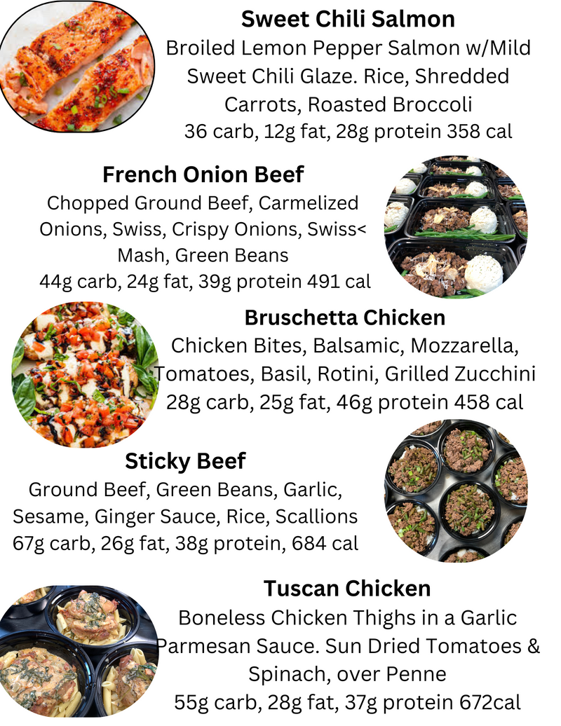 MIX & MATCH 6 WEEKLY MEALS PLAN